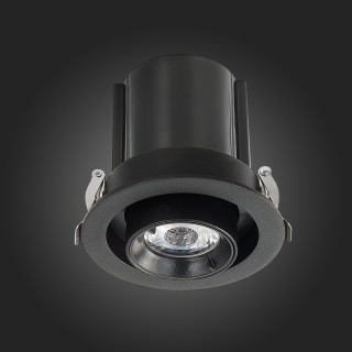 ST702.338.12 Св-к встр. Черный LED 1*12W 3000K 900Lm Ra80 24° IP20 D90xH92 180-240V ST702-foto9