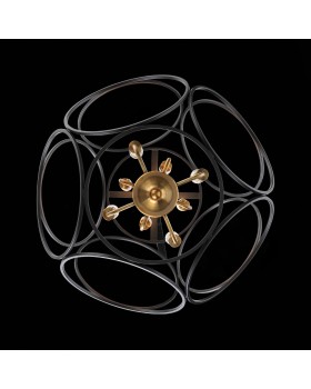 SL1012.423.08 Светильник подвесной ST-Luce Золотистый/Черный E14 8*40W CEZINO-foto8