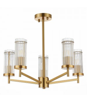 SL1233.302.05 Люстра потолочная ST-Luce Латунь/Прозрачный E14 5*60W BITONTO-foto2