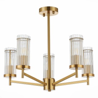 SL1233.302.05 Люстра потолочная ST-Luce Латунь/Прозрачный E14 5*60W BITONTO-foto2