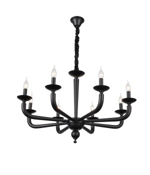 SL1114.403.08 Люстра подвесная ST-Luce Черный E14 8*40W FORTEZA-foto2