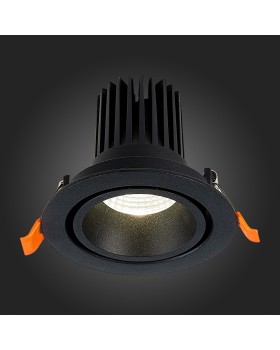 ST705.438.10 Св-к встр. Черный LED 1*10W 3000K 750Lm Ra>90 38° IP20 D102xH85 170-240V ST705-foto5