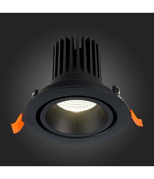 ST705.438.10 Св-к встр. Черный LED 1*10W 3000K 750Lm Ra>90 38° IP20 D102xH85 170-240V ST705-foto5