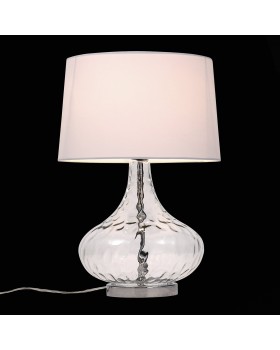 SL973.104.01 Прикроватная лампа ST-Luce Хром, Прозрачный/Белый E27 1*60W (из 2-х коробок) AMPOLLA-foto4