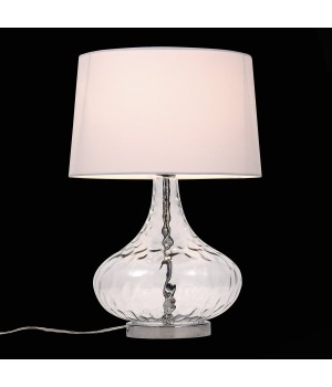 SL973.104.01 Прикроватная лампа ST-Luce Хром, Прозрачный/Белый E27 1*60W (из 2-х коробок) AMPOLLA-foto4