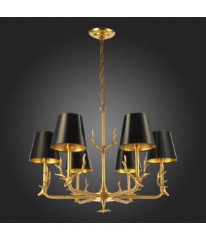 SL1123.203.06 Люстра подвесная ST-Luce Латунь/Черный, Золотистый E14 6*40W VELOSSA-foto8