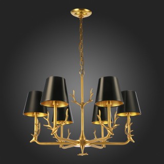 SL1123.203.06 Люстра подвесная ST-Luce Латунь/Черный, Золотистый E14 6*40W VELOSSA-foto8
