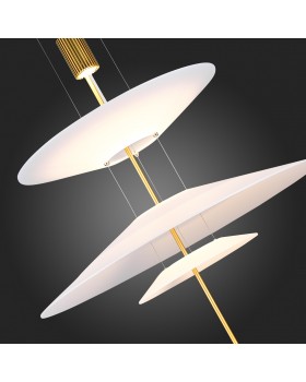 SL6101.213.01 Люстра подвесная ST-Luce Золотистый/Белый LED 1*15W 3000K Isola-foto9