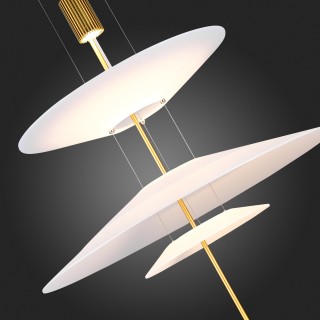 SL6101.213.01 Люстра подвесная ST-Luce Золотистый/Белый LED 1*15W 3000K Isola-foto9