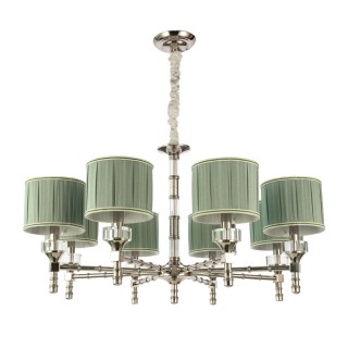 SL1121.103.08 Люстра подвесная ST-Luce Никель/Оливковый E14 8*40W OLEO-foto2