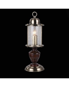 SL150.304.01 Прикроватная лампа ST-Luce Бронза, коричневый/Прозрачный с эфектом трещин E27 1*60W VOLANTINO-foto2