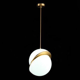 SL1164.323.01 Светильник подвесной ST-Luce Латунь/Белый E27 1*60W LAICO-foto6