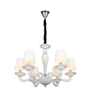 SL1112.503.06 Люстра подвесная ST-Luce Хром, Белый/Белый E14 6*40W SERENATTA-foto16