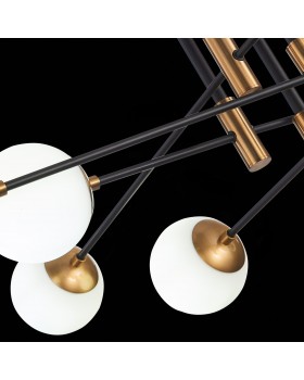 SL1203.402.08 Люстра потолочная ST-Luce Бронза,Черный/Белый E27 8*40W LIMANO-foto7