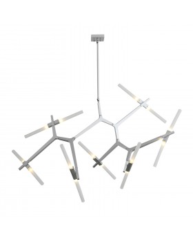 SL947.102.14 Люстра потолочная ST-Luce Серебристый/Белый G9 14*5W LACONICITA-foto2