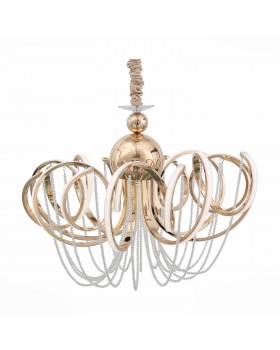 SL959.203.08 Люстра подвесная ST-Luce Золотистый/Белый LED 8*8W 4000K TRAVASO-foto2