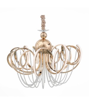 SL959.203.08 Люстра подвесная ST-Luce Золотистый/Белый LED 8*8W 4000K TRAVASO-foto2