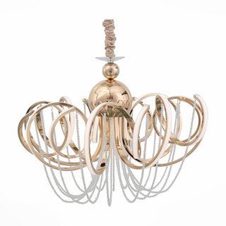 SL959.203.08 Люстра подвесная ST-Luce Золотистый/Белый LED 8*8W 4000K TRAVASO-foto2