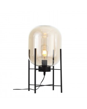 SL1050.505.01 Прикроватная лампа ST-Luce Черный/Коньячный E27 1*40W (из 2-х коробок) BURASCA