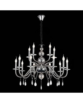 SL1113.403.15 Люстра подвесная ST-Luce Хром, Дымчатый, Прозрачный E14 15*40W SIEMA-foto11