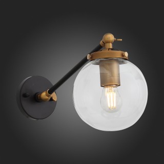 SL234.411.01 Бра ST-Luce Черный, Золото/Прозрачный E27 1*40W VARIETA-foto5