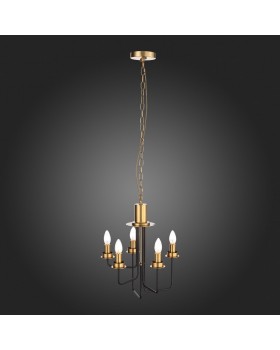 SL336.303.05 Люстра подвесная ST-Luce Коричневый, Бронза/Бежевый E14 5*60W DELAVERA-foto27