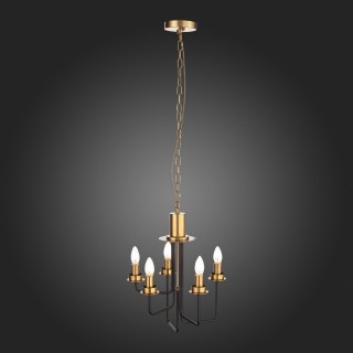 SL336.303.05 Люстра подвесная ST-Luce Коричневый, Бронза/Бежевый E14 5*60W DELAVERA-foto27