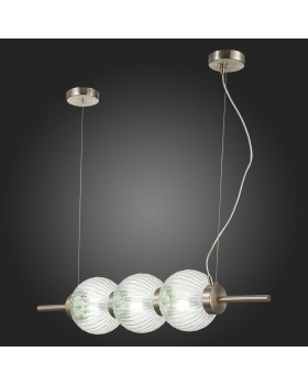 SL1155.113.03 Светильник подвесной ST-Luce Никель/Прозрачный E14 3*40W MARENA-foto3