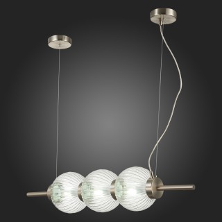 SL1155.113.03 Светильник подвесной ST-Luce Никель/Прозрачный E14 3*40W MARENA-foto3