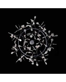 SL379.103.135 Люстра подвесная ST-Luce Серебристый/Белый LED 135*0,3W 3500K RAFINA-foto7