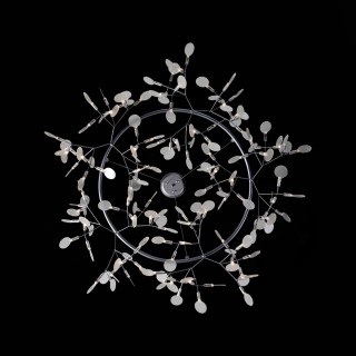 SL379.103.135 Люстра подвесная ST-Luce Серебристый/Белый LED 135*0,3W 3500K RAFINA-foto7