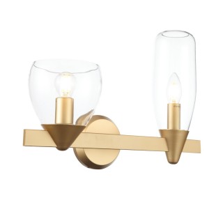 SL1119.201.02 Светильник настенный ST-Luce Золотистый/Прозрачный E14 2*40W TENERESA-foto3