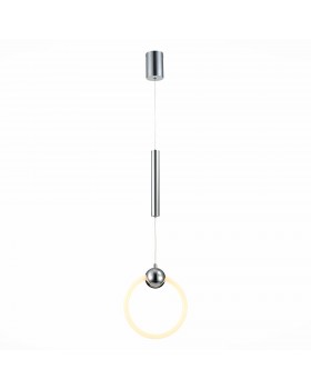 SL1578.103.01 Подвес ST-Luce Хром/Белый,Хром LED 1*15W 3000K GIERA