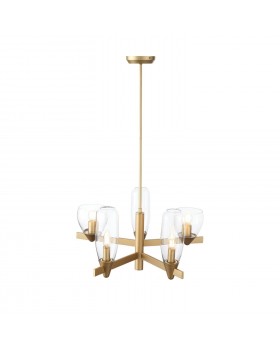 SL1119.203.05 Светильник подвесной ST-Luce Золотистый/Прозрачный E14 5*40W TENERESA-foto14