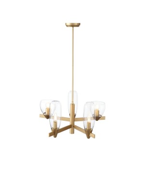 SL1119.203.05 Светильник подвесной ST-Luce Золотистый/Прозрачный E14 5*40W TENERESA-foto14