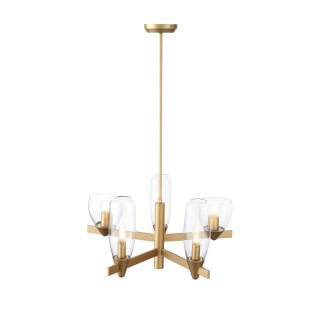 SL1119.203.05 Светильник подвесной ST-Luce Золотистый/Прозрачный E14 5*40W TENERESA-foto14