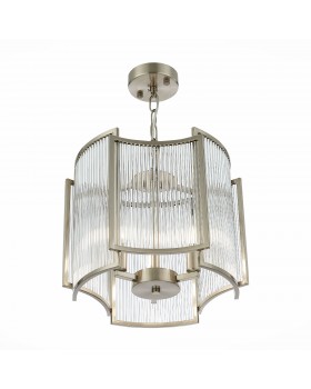 SL1234.103.03 Люстра подвесная ST-Luce Никель/Прозрачный, Никель E14 3*60W Cosenza-foto3