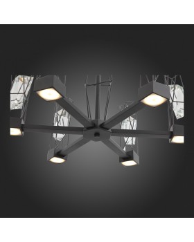 SL815.303.06 Люстра подвесная ST-Luce Серый графит/Серый графит, Прозрачный LED 6*8W 4000K PROGETTO-foto12