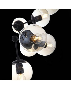 SL549.413.30 Люстра подвесная ST-Luce Черный/Янтарный E27 30*40W (из 2-х коробок) STAMPO-foto6