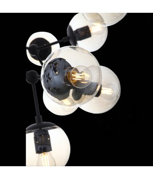 SL549.413.30 Люстра подвесная ST-Luce Черный/Янтарный E27 30*40W (из 2-х коробок) STAMPO-foto6