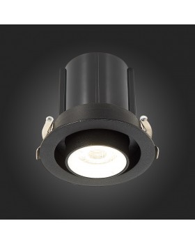 ST702.448.12 Св-к встр. Черный LED 1*12W 4000K 900Lm Ra80 24° IP20 D90xH92 180-240V ST702-foto8