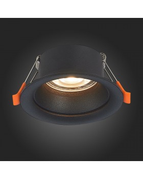 ST200.408.01 Св-к встр. Мат. черный GU10 1*50W D89xH40 220V Без ламп BARRA-foto5