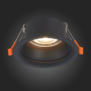 ST200.408.01 Св-к встр. Мат. черный GU10 1*50W  D89xH40 220V Без ламп BARRA-foto5