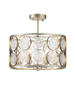 SL1105.202.06 Светильник потолочный ST-Luce Золотистый с патиной/Золотистый, Прозрачный E14 6*60W SERANDA-foto2