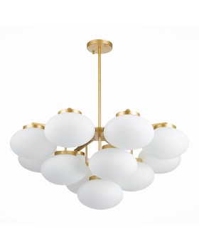 SL1503.203.13 Люстра подвесная ST-Luce Золотистый/Белый E27 13*40W Modica-foto2