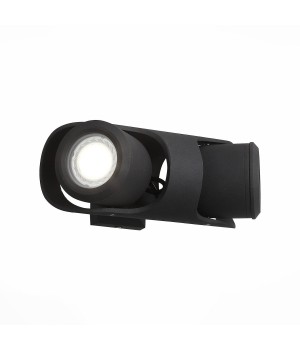 SL093.401.02 Светильник уличный настенный ST-Luce Черный/Черный, Прозрачный G5,3 2*3W ROUND-foto2