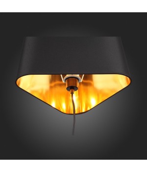 SL1110.413.01 Светильник подвесной ST-Luce Черный/Золотистый,Черный E27 1*40W AMBRELA-foto3