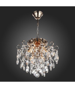 SL846.202.06 Люстра подвесная ST-Luce Золотистый/Прозрачный E14 6*40W ORECCHINI-foto3