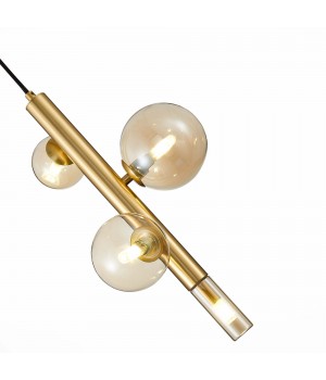 SL1509.203.04 Светильник подвесной ST-Luce Золотистый/Коньячный G9 4*5W CIELO-foto3