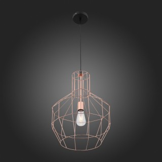 SL192.303.01 Подвес ST-Luce Черный/Латунь E27 1*60W RETE-foto8